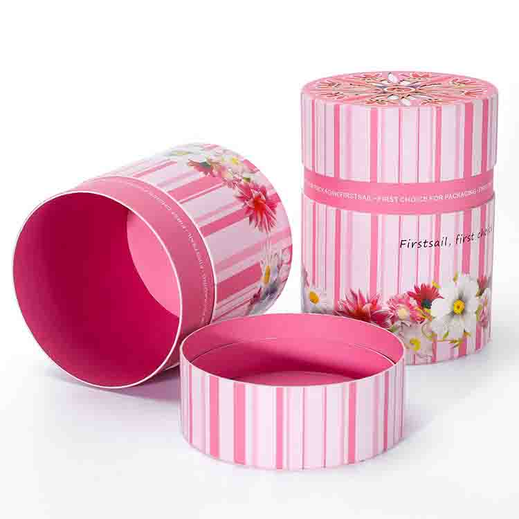 Luxury Flower Gift Round Tube For Wedding